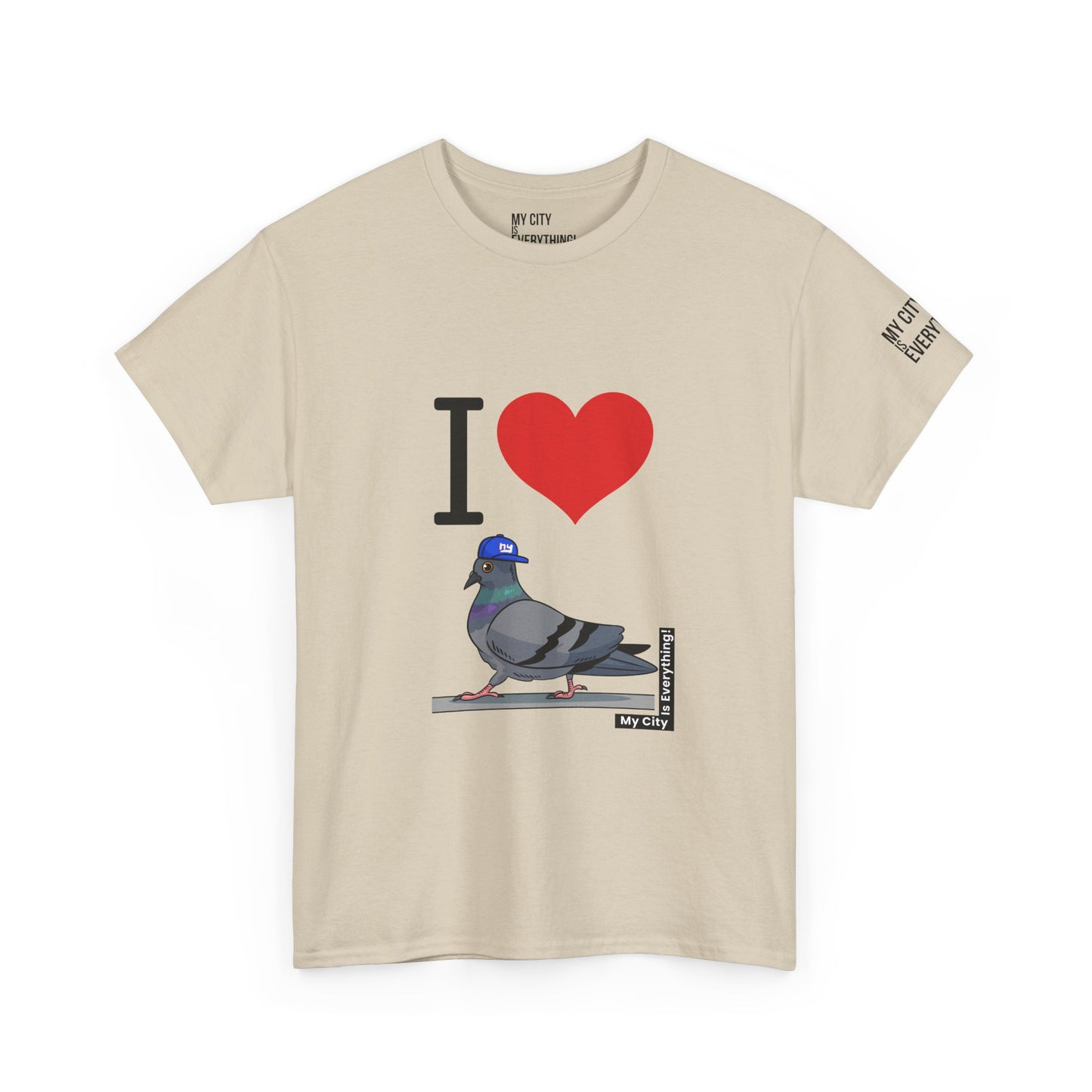 I ❤️ My City Pigeon Tee – Giants Cap Edition | My City Is Everything!