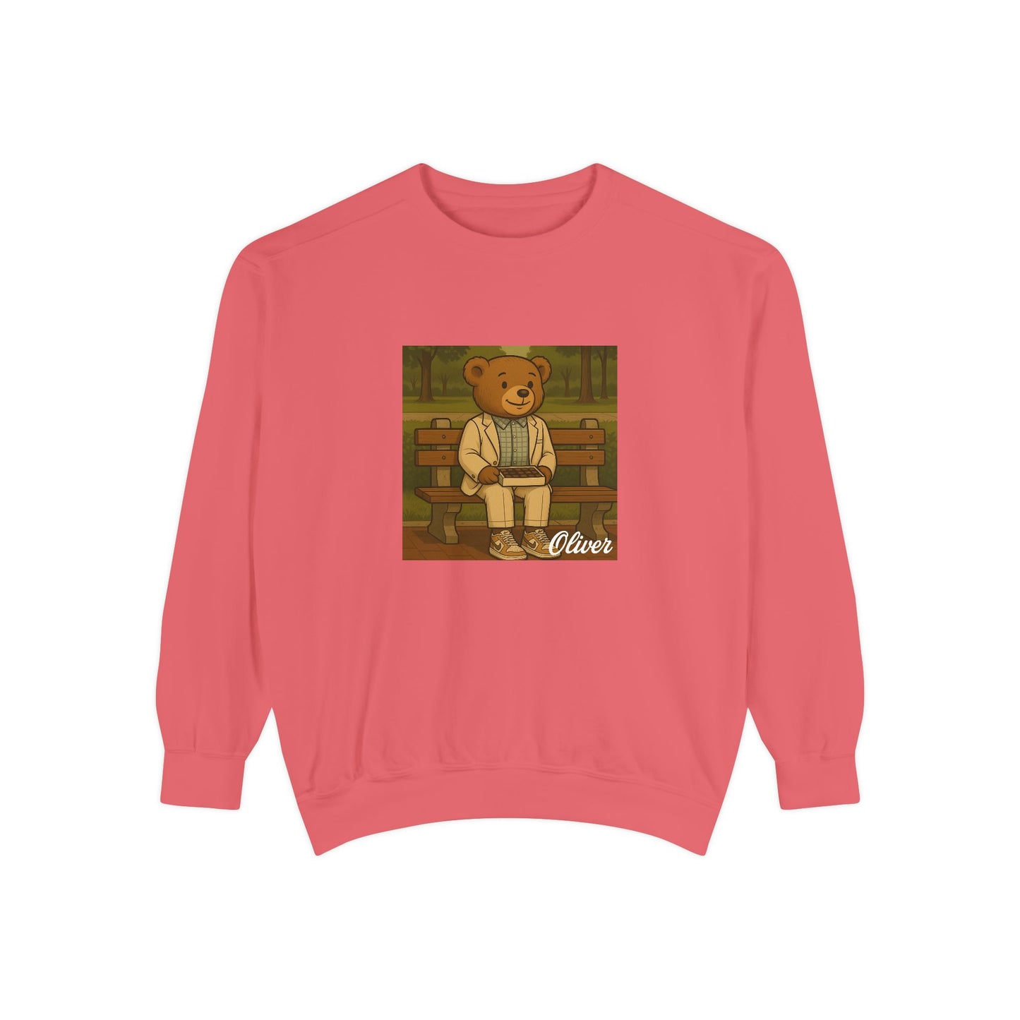 Oliver Outside Forrest Gump Parody Crewneck – Life is Bear-tiful