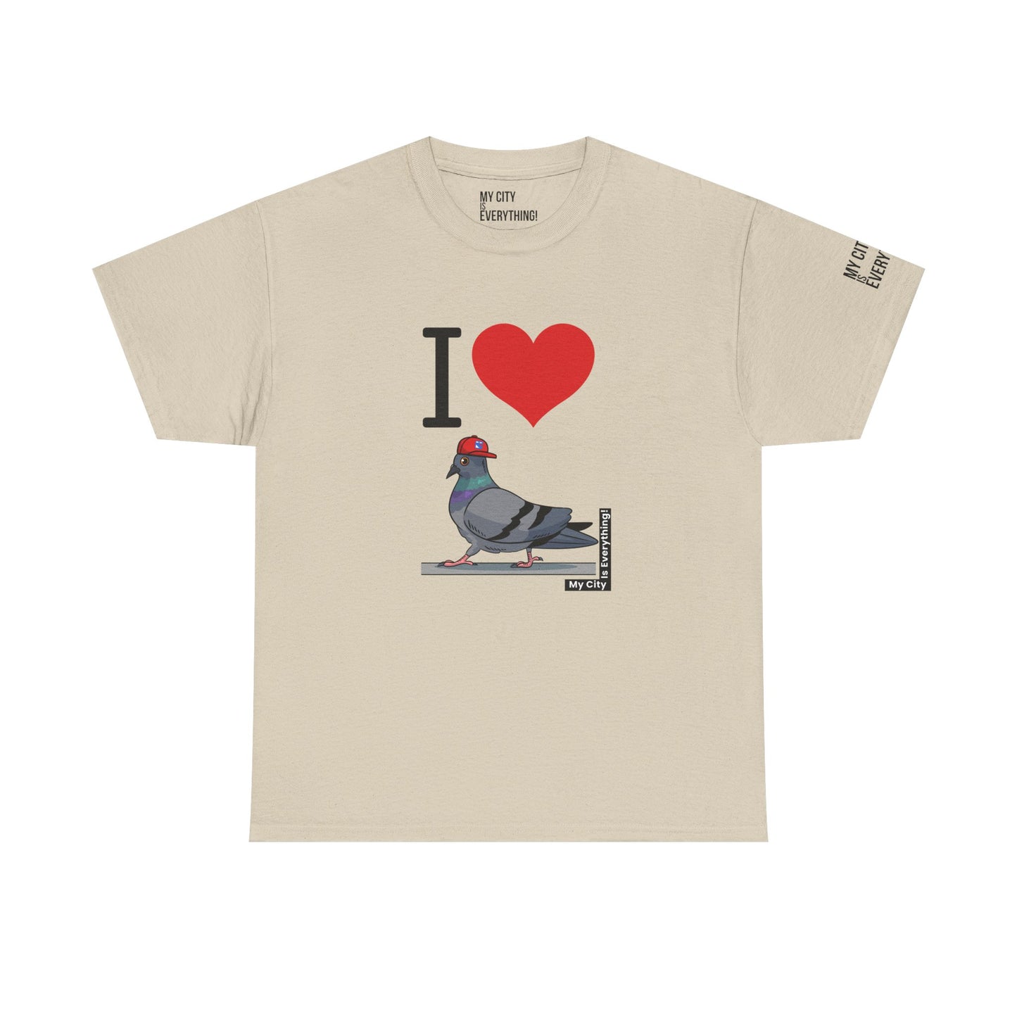 I ❤️ My City Pigeon Tee – Rangers Cap Edition | My City Is Everything!