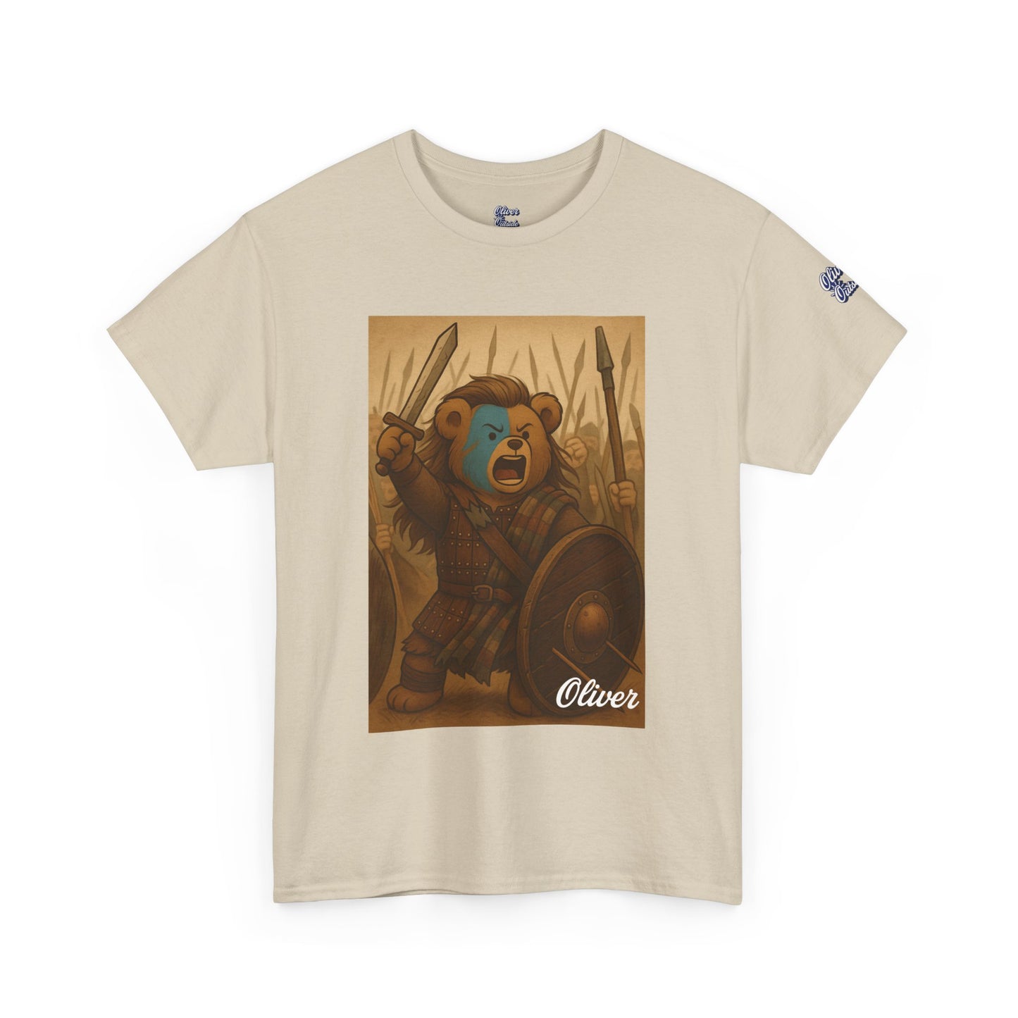 Oliver Outside Braveheart Parody Tee – Freedom Roar Bear