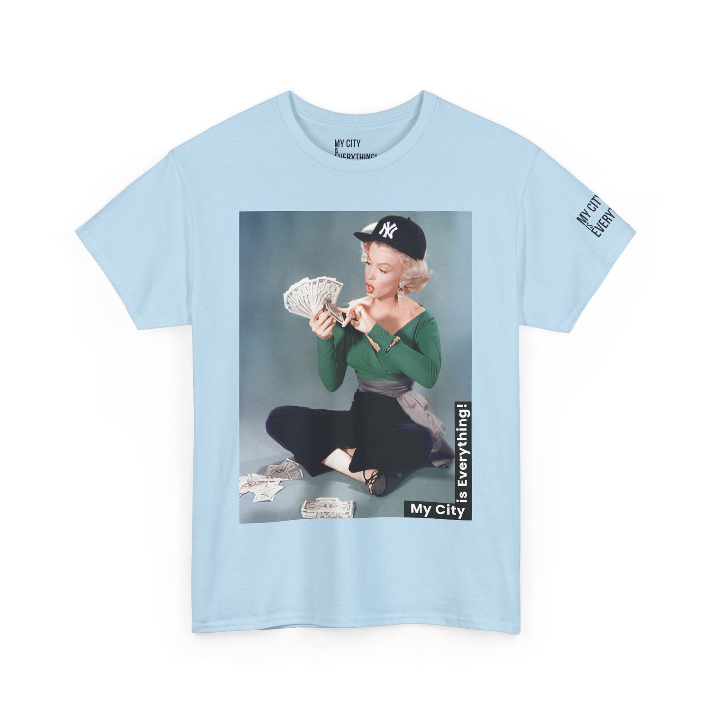 Marilyn x Money x Yankees Tee – Vintage Icon Remix | My City Is Everything!
