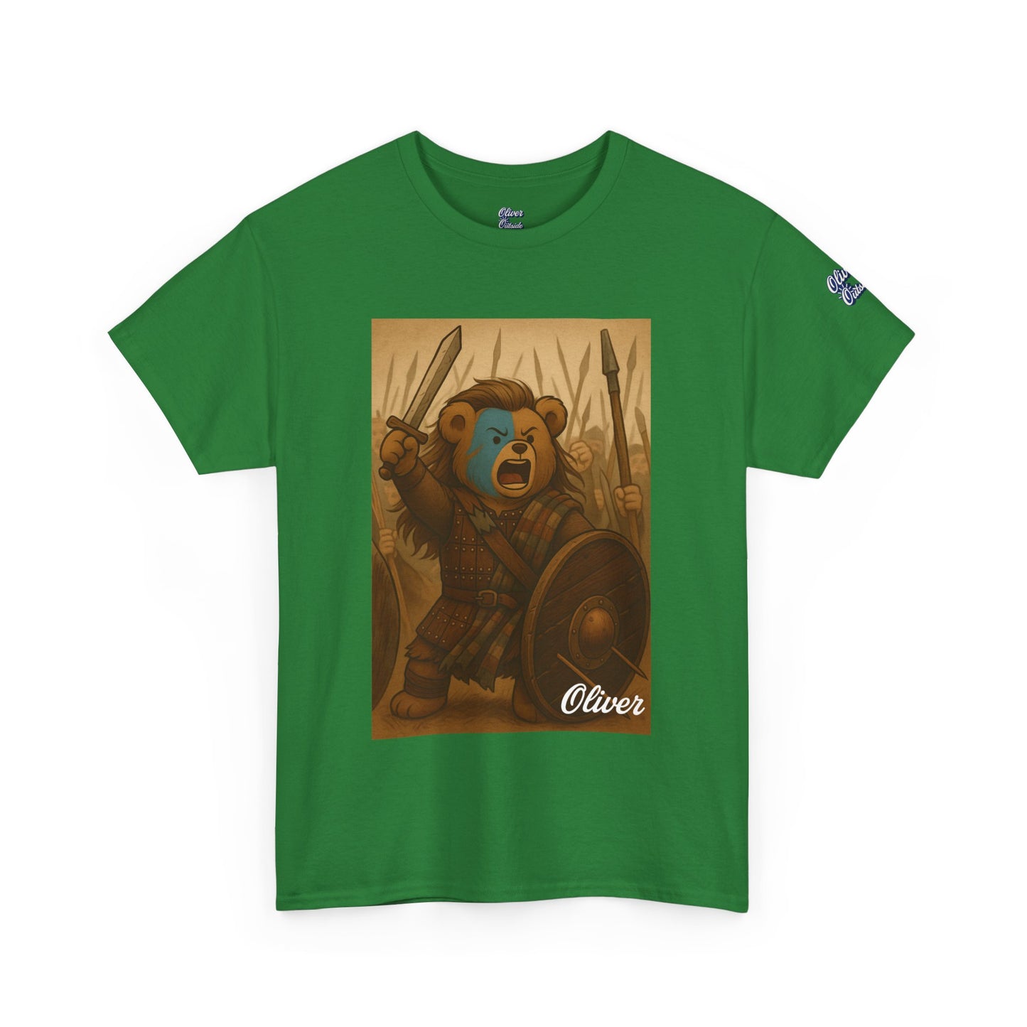 Oliver Outside Braveheart Parody Tee – Freedom Roar Bear