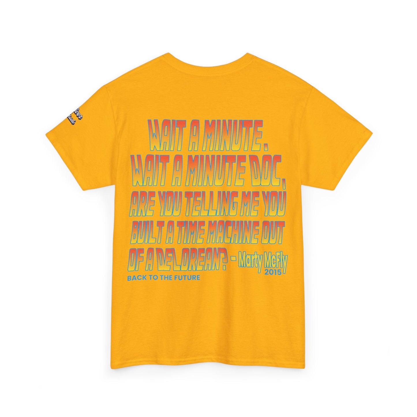 Oliver Outside Back to the Future Parody Tee – Retro Bear Style