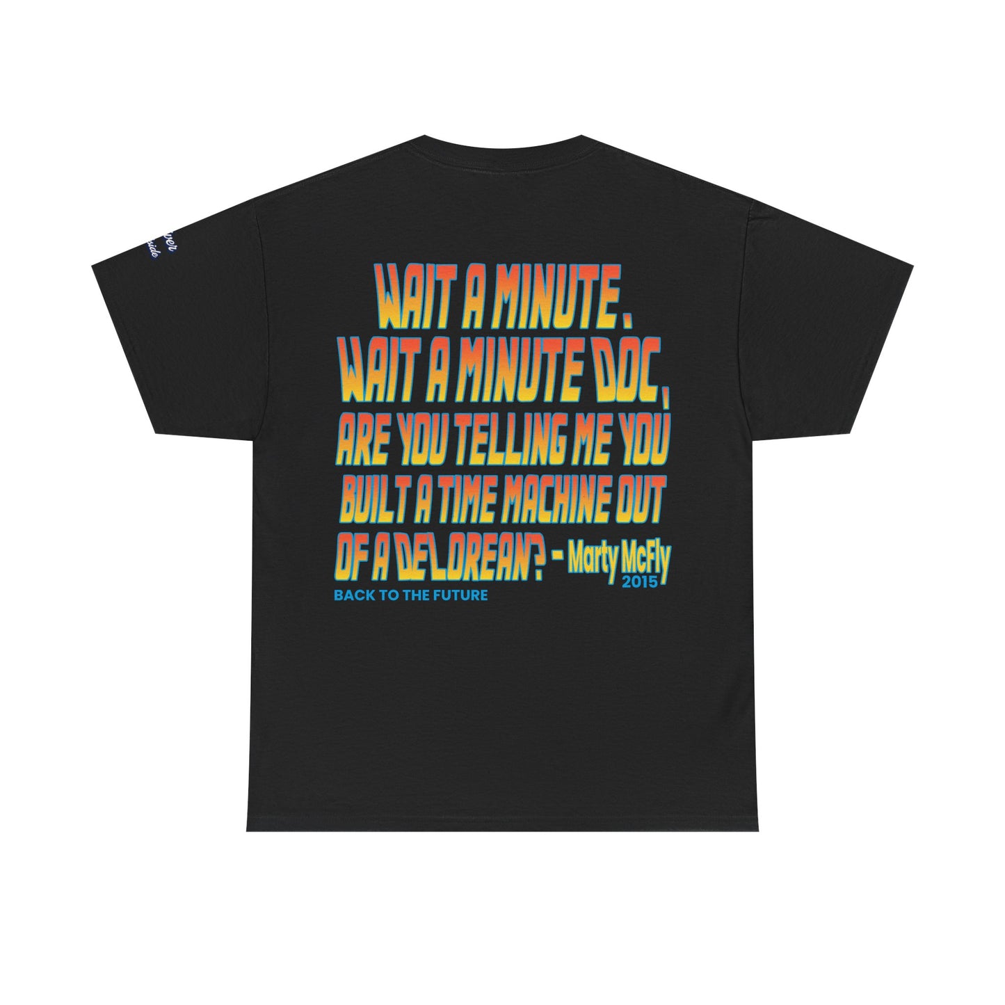 Oliver Outside Back to the Future Parody Tee – Retro Bear Style