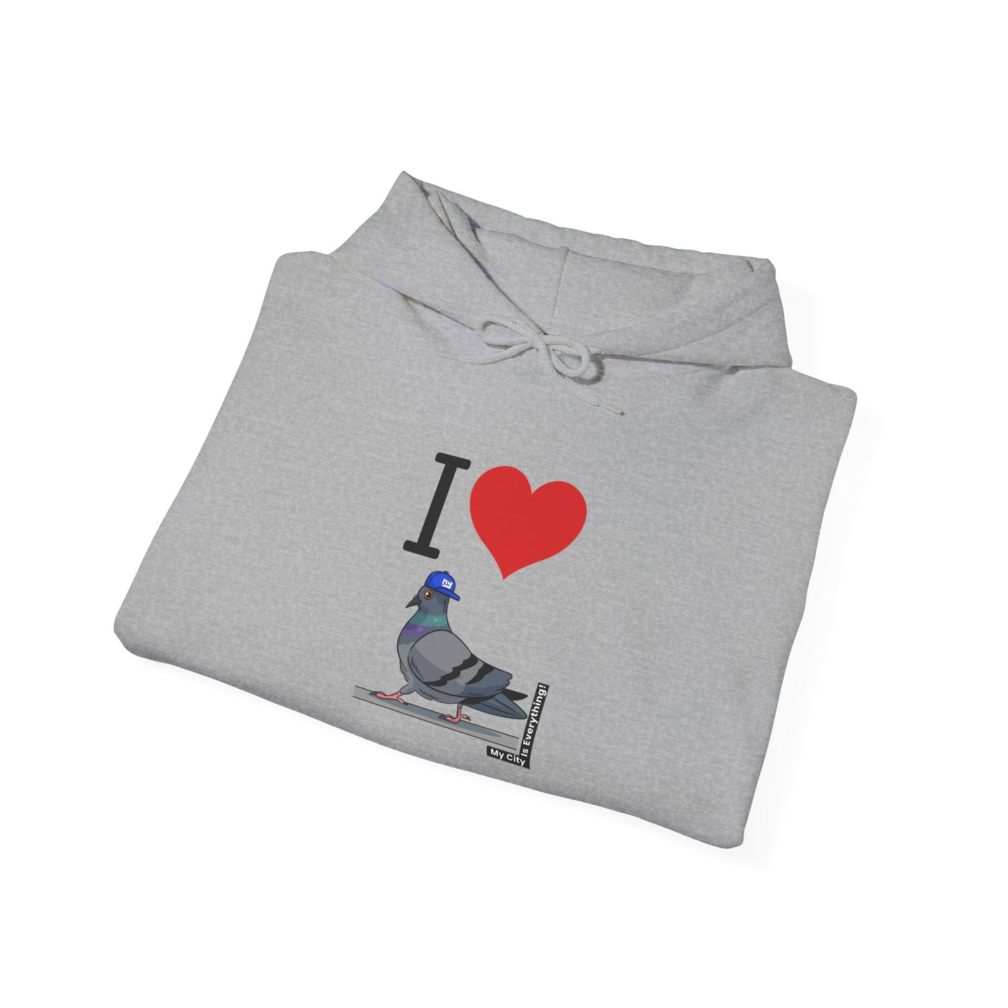I Love My Giants Pigeon Hoodie – Streetwise Urban Drop by My City Is Everything!