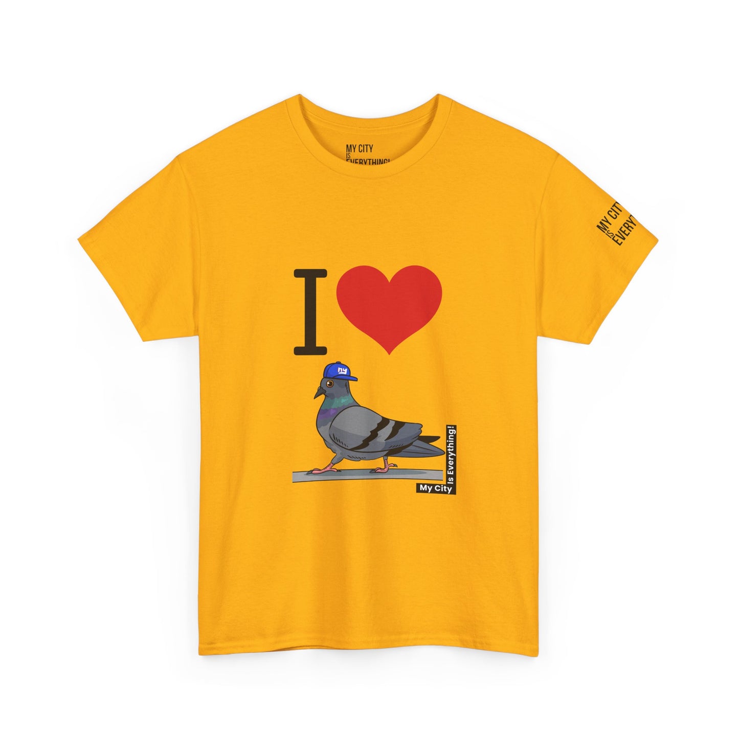 I ❤️ My City Pigeon Tee – Giants Cap Edition | My City Is Everything!
