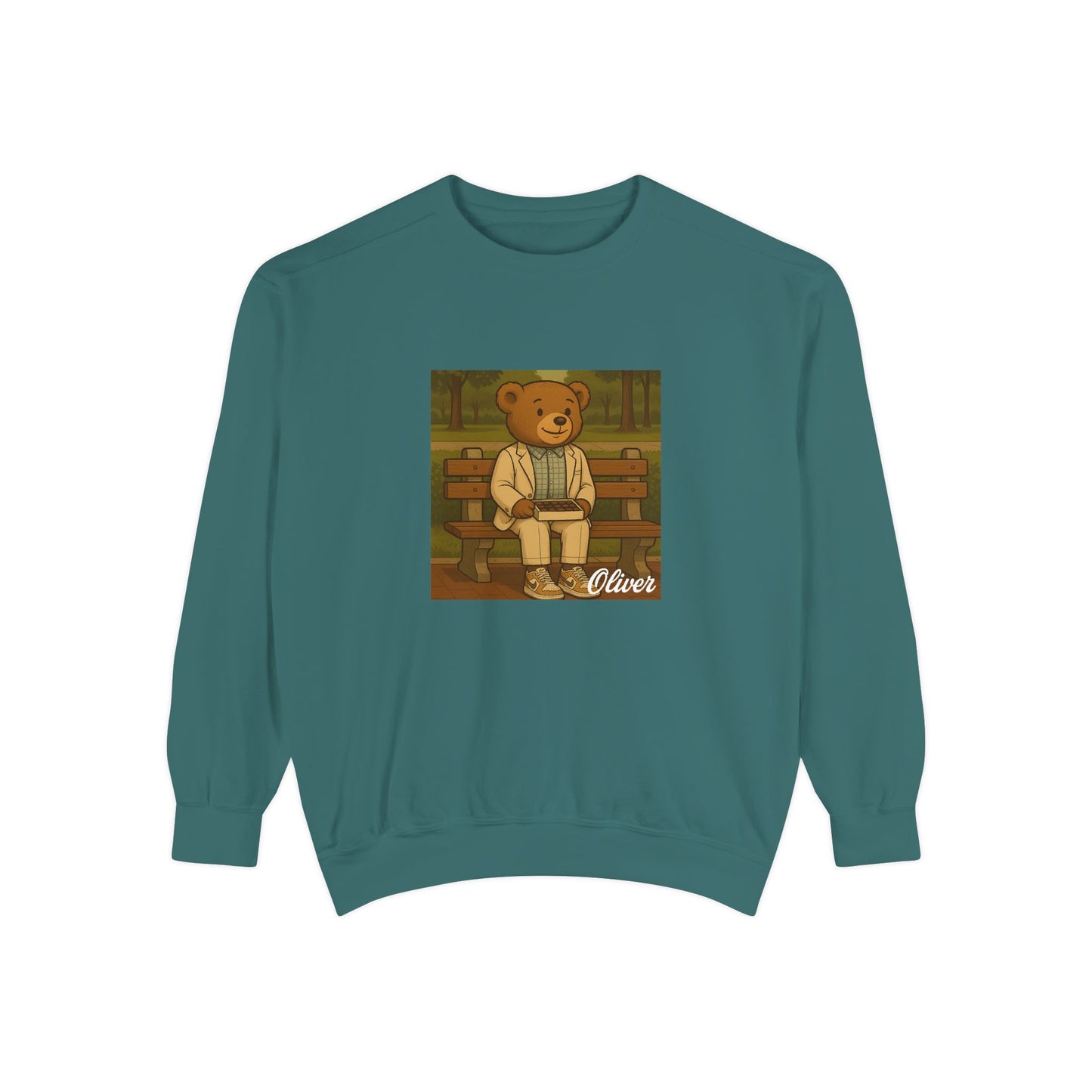 Oliver Outside Forrest Gump Parody Crewneck – Life is Bear-tiful