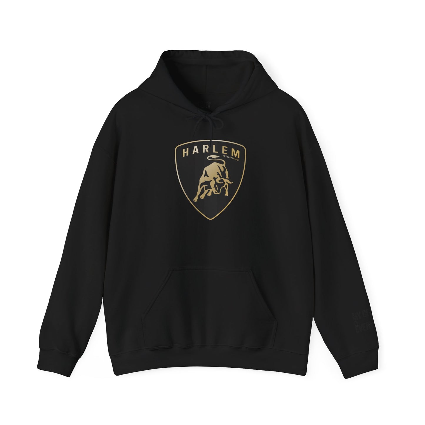 Harlem Lambo Bull Emblem Hoodie | My City Is Everything Streetwear