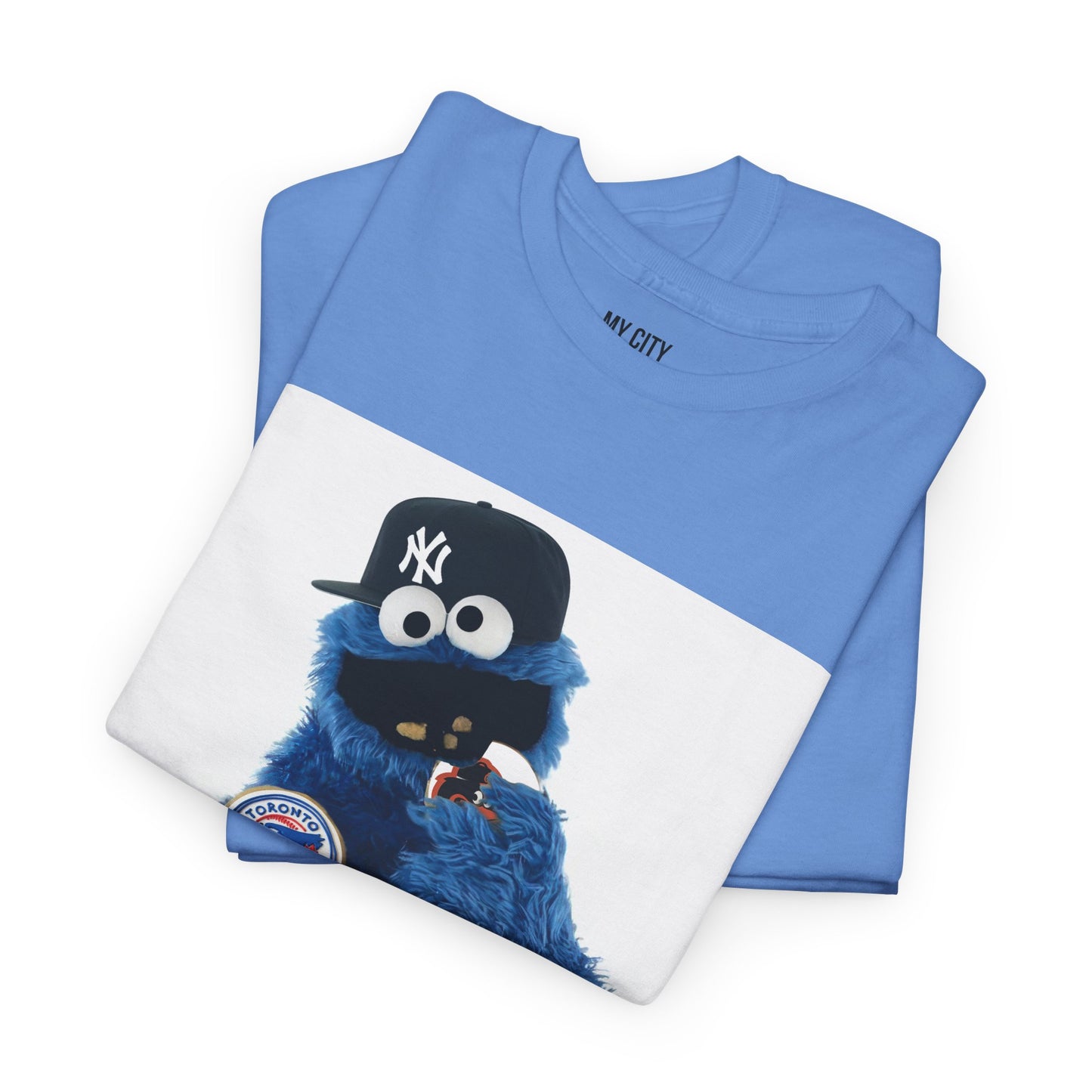 My City is Everything! NYC Cookie Monster Yankee Graphic T-Shirt – Streetwear Tee