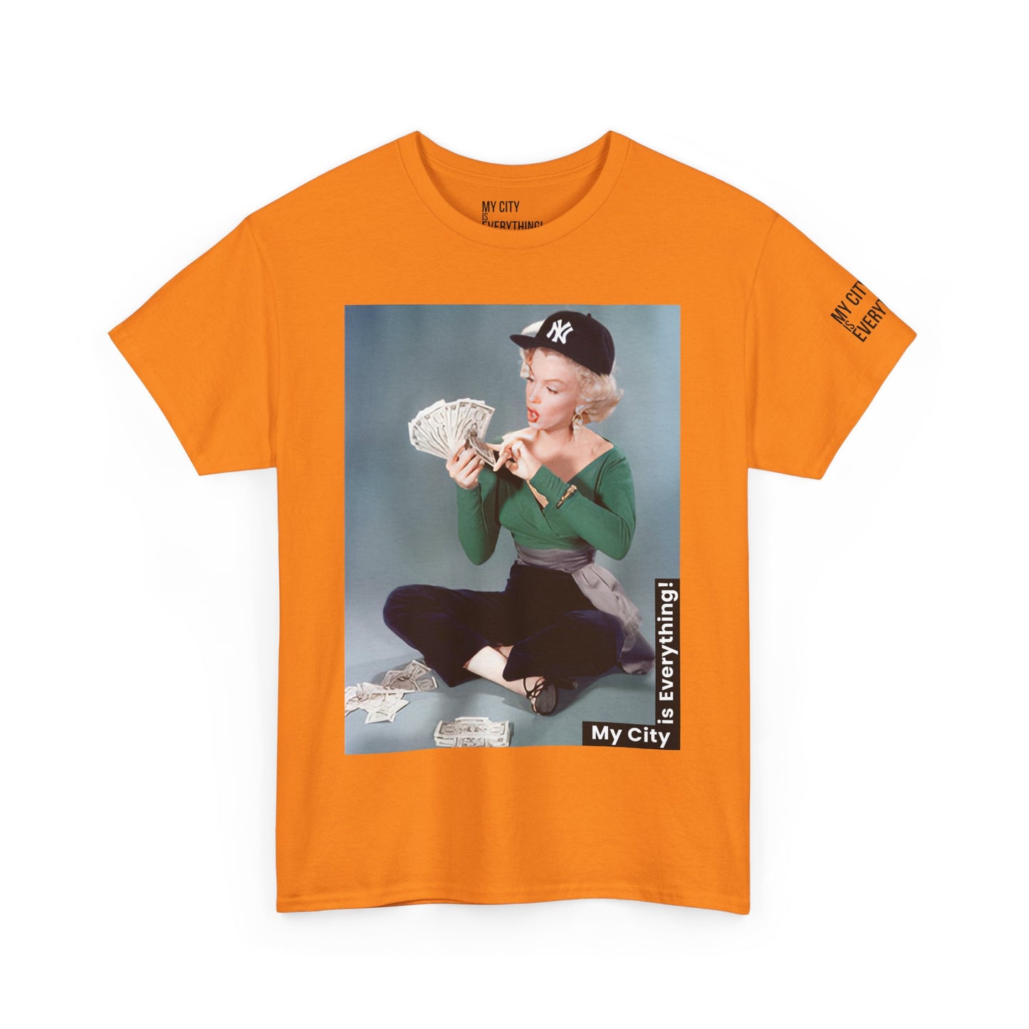 Marilyn x Money x Yankees Tee – Vintage Icon Remix | My City Is Everything!