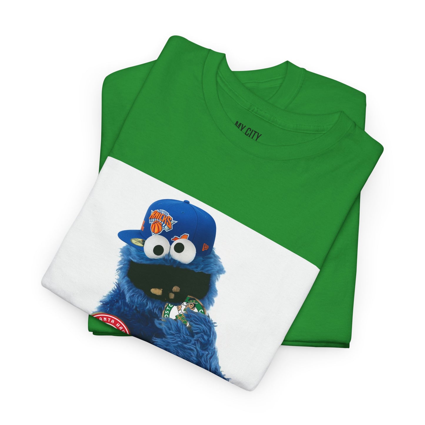 My City is Everything! NYC Cookie Monster Knicks Graphic T-Shirt – Streetwear Tee
