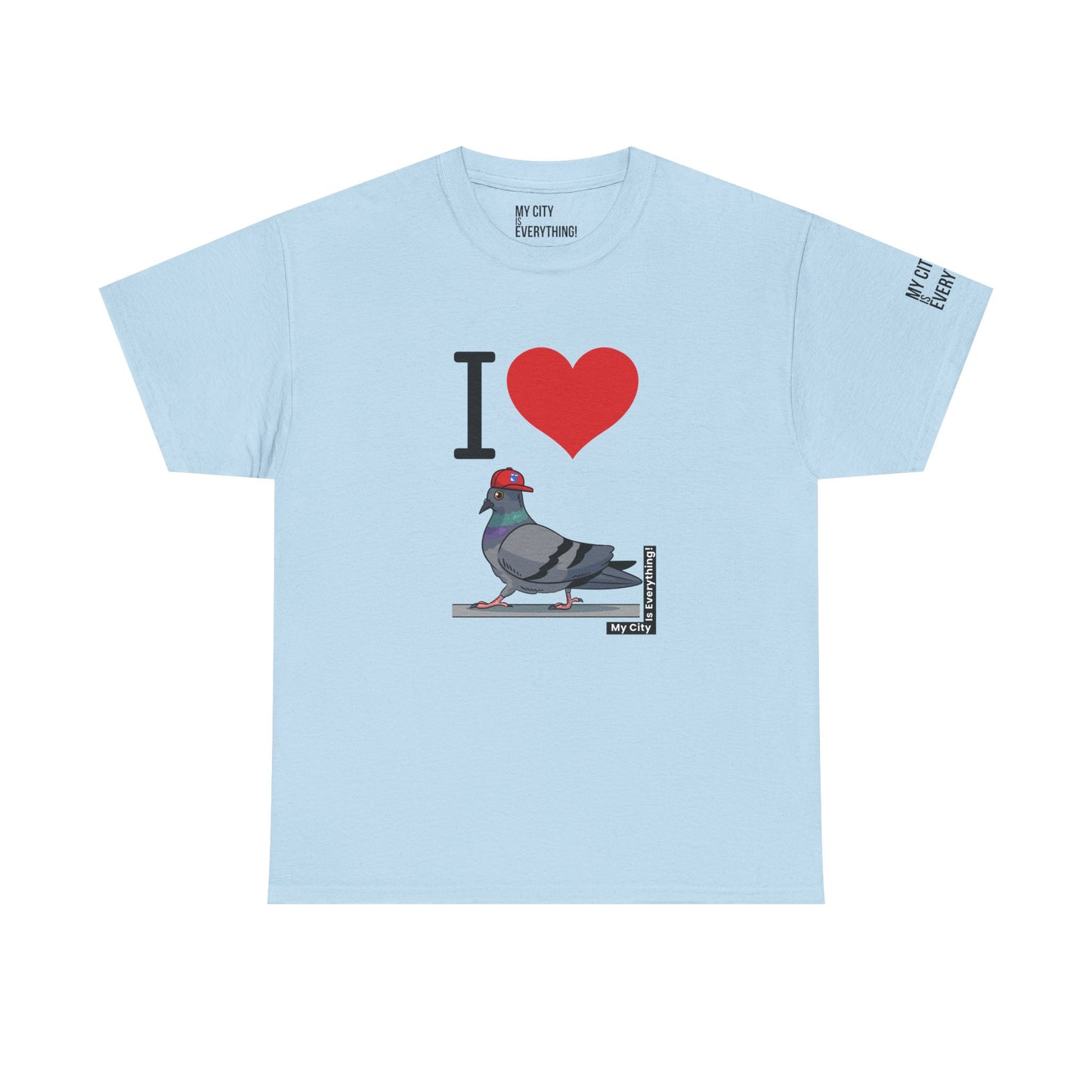 I ❤️ My City Pigeon Tee – Rangers Cap Edition | My City Is Everything!