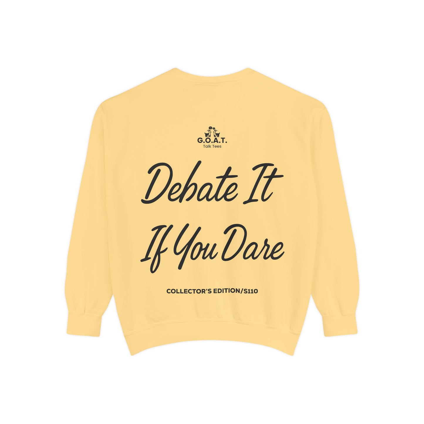 🥞/🧇Pancakes or Waffles? G.O.A.T. Talk Tees Debate Sweatshirt – Breakfast Battle Crewneck