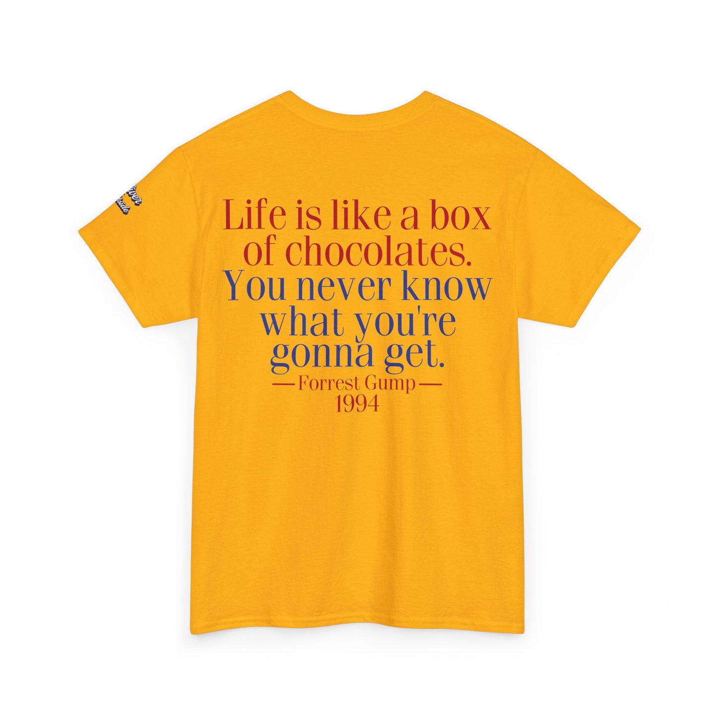 Oliver Outside Forrest Gump Parody Tee – Bench Time Classic