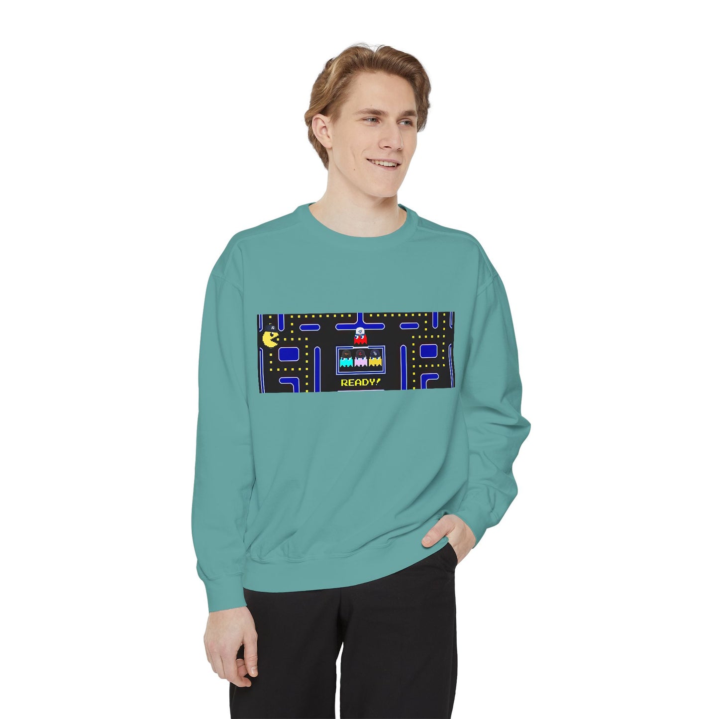 ⚾️🕹️ Retro Arcade Maze Yankee Sweatshirt – My City is Everything Crewneck