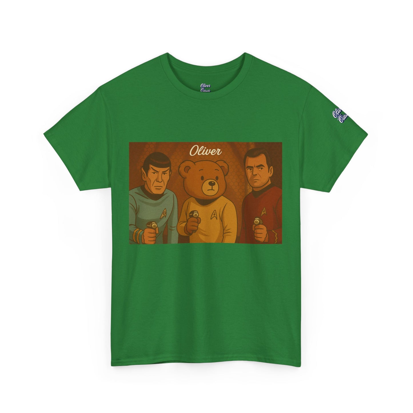 Oliver Outside Star Trek Parody Tee – Boldly Bear Where No One Has