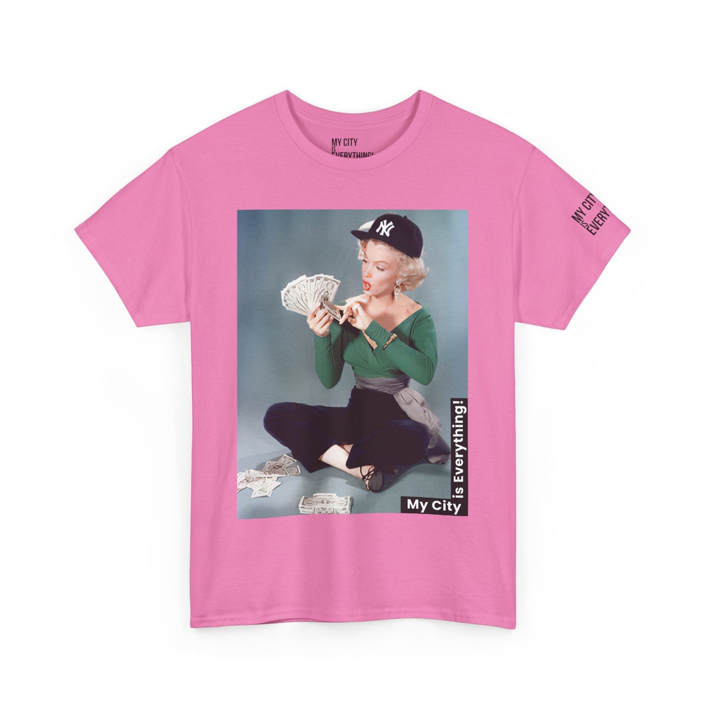 Marilyn x Money x Yankees Tee – Vintage Icon Remix | My City Is Everything!