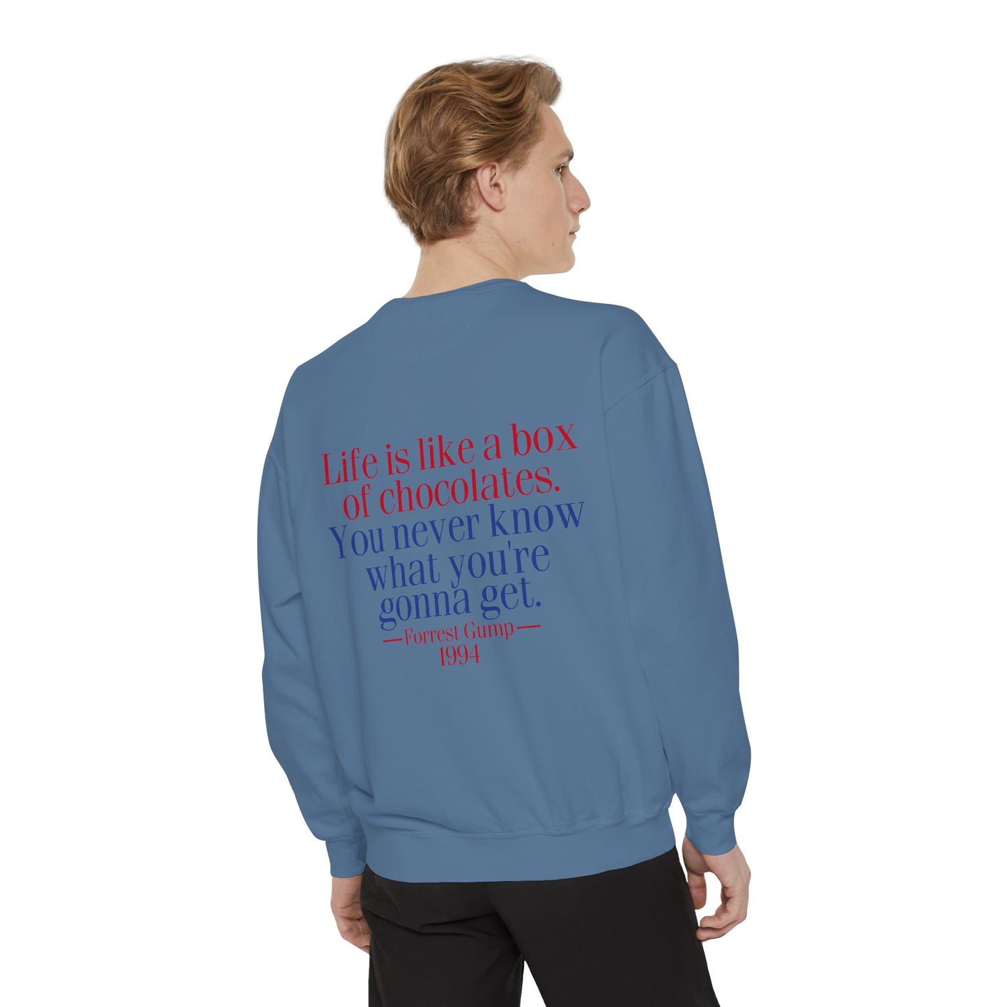Oliver Outside Forrest Gump Parody Crewneck – Life is Bear-tiful