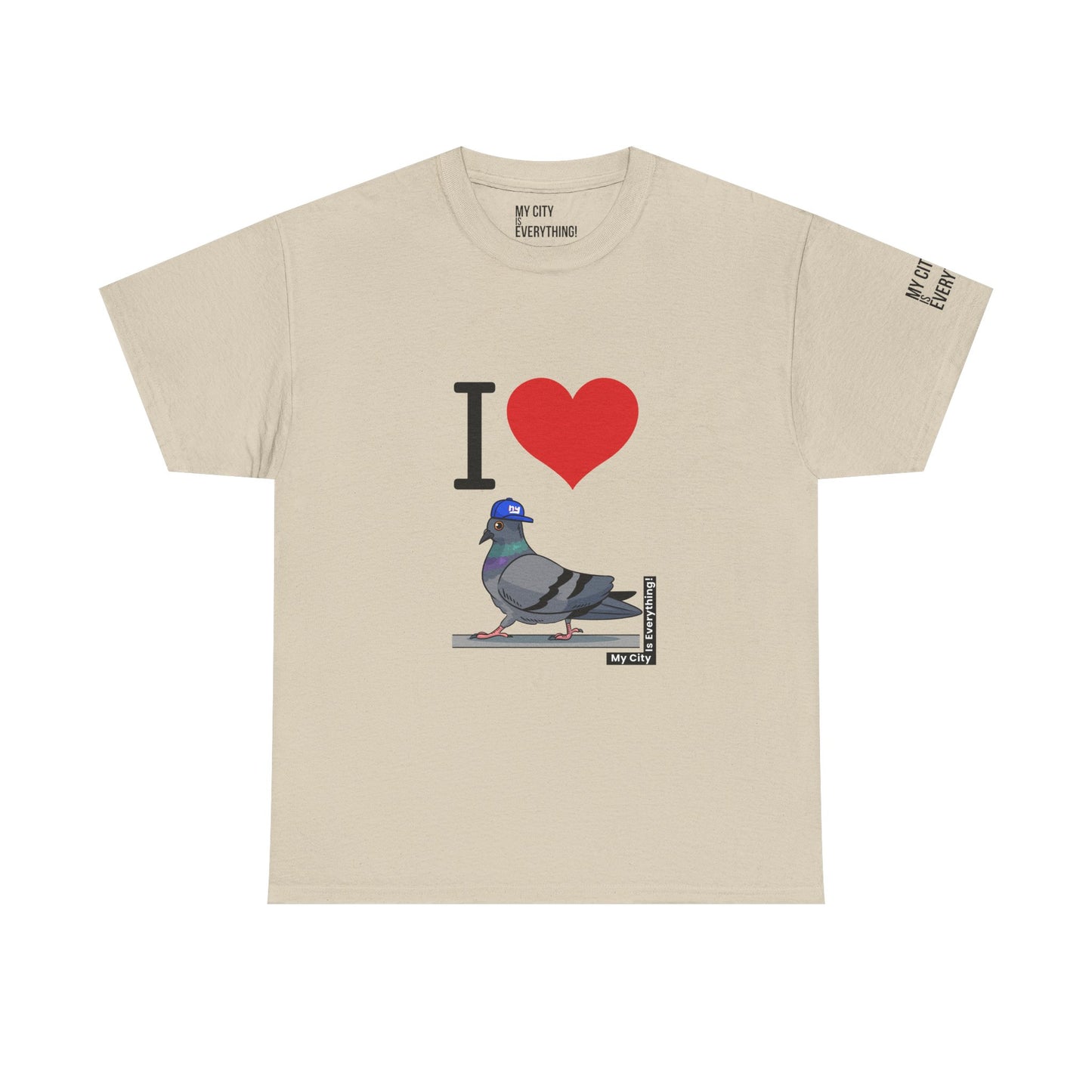 I ❤️ My City Pigeon Tee – Giants Cap Edition | My City Is Everything!