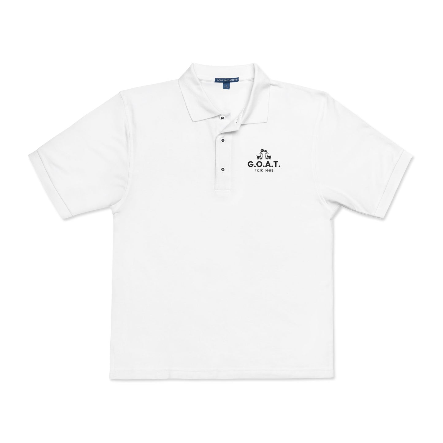 G.O.A.T. Talk Tees Embroidered Logo Polo – Clean & Classic Fit
