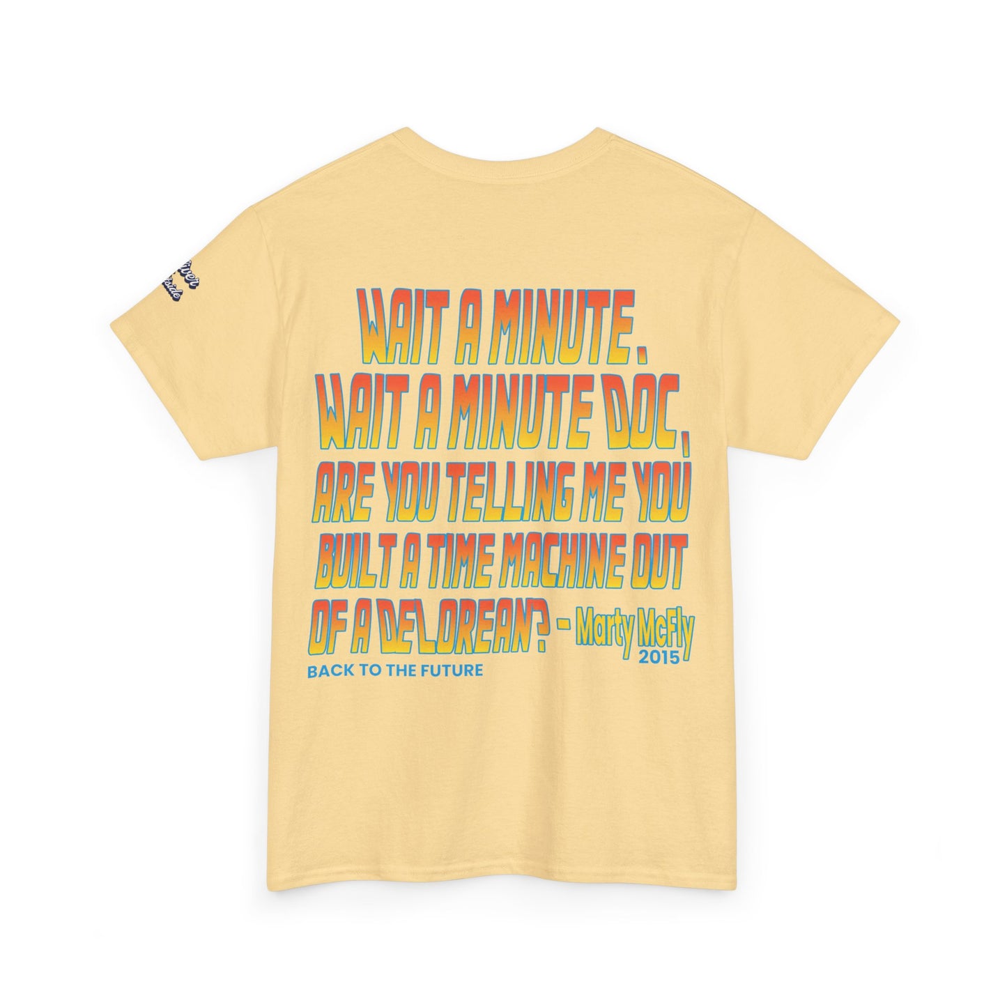 Oliver Outside Back to the Future Parody Tee – Retro Bear Style