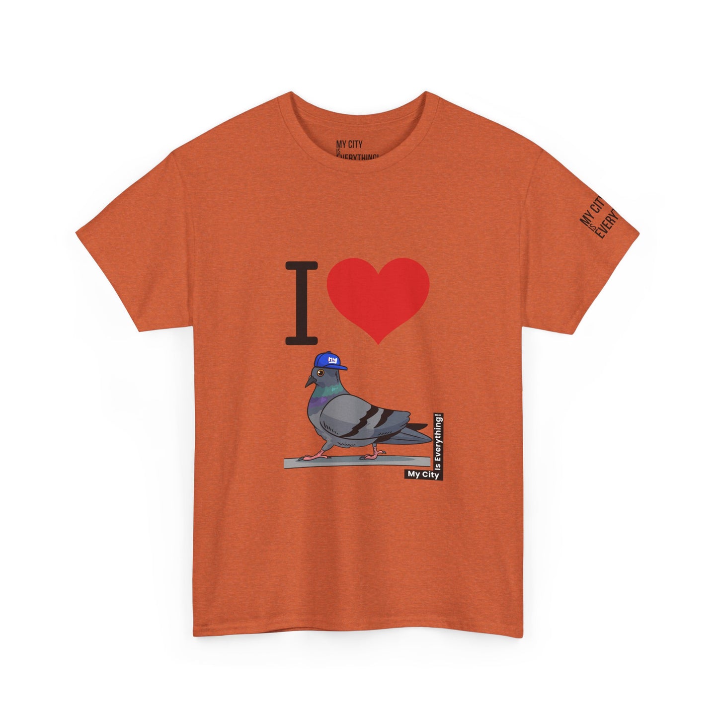 I ❤️ My City Pigeon Tee – Giants Cap Edition | My City Is Everything!
