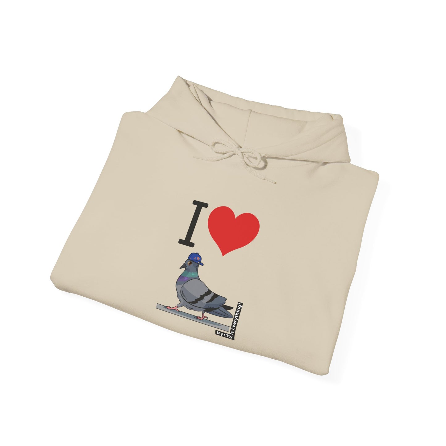 I Love My Yankees Pigeon Hoodie – Streetwise Urban Drop by My City Is Everything!