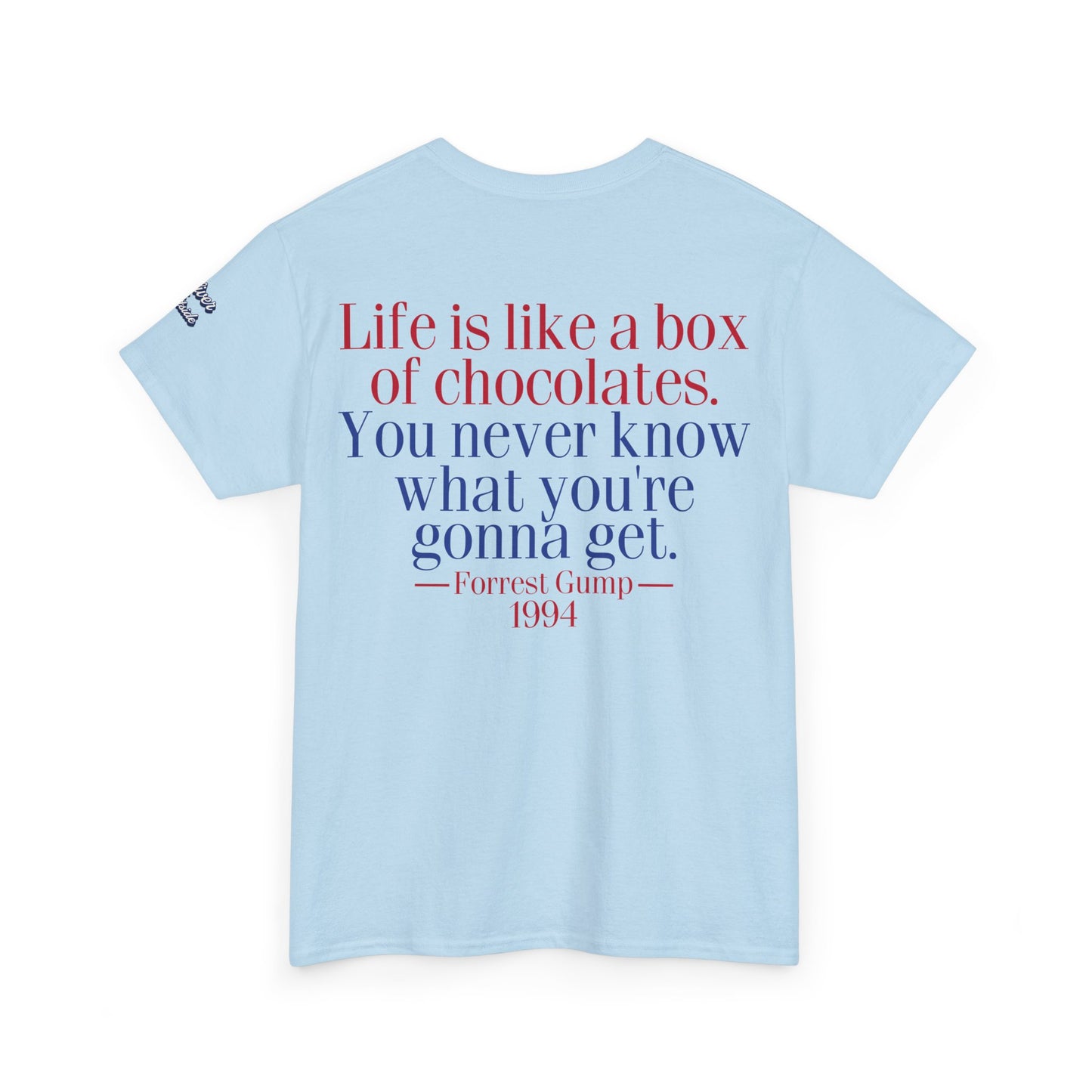 Oliver Outside Forrest Gump Parody Tee – Bench Time Classic