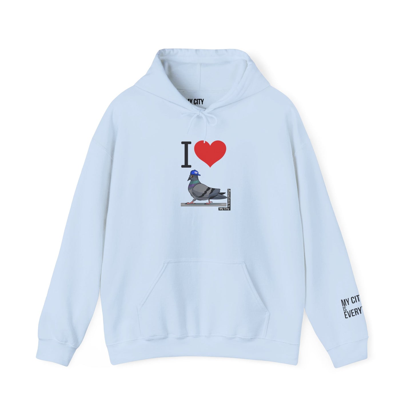 I Love My Giants Pigeon Hoodie – Streetwise Urban Drop by My City Is Everything!