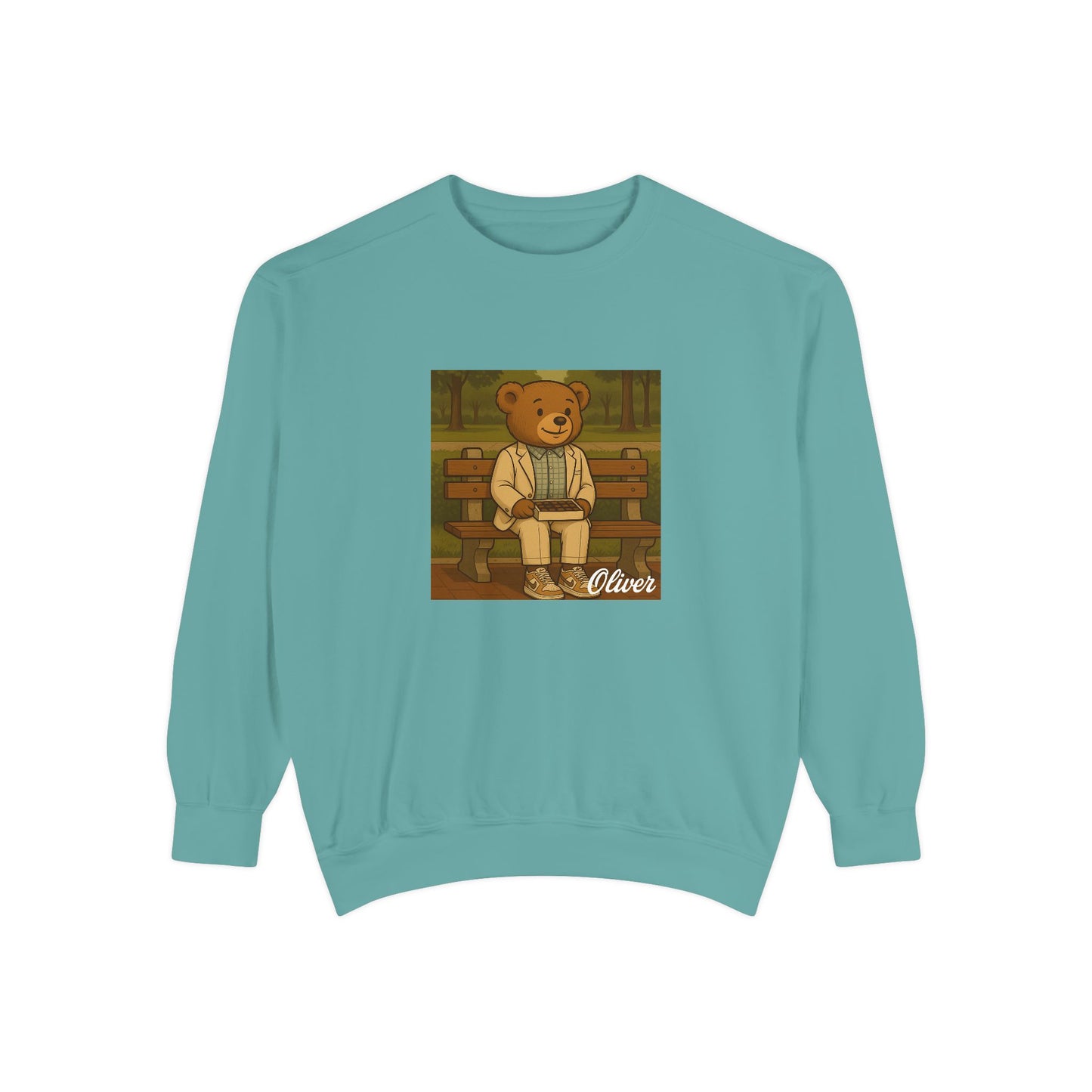 Oliver Outside Forrest Gump Parody Crewneck – Life is Bear-tiful