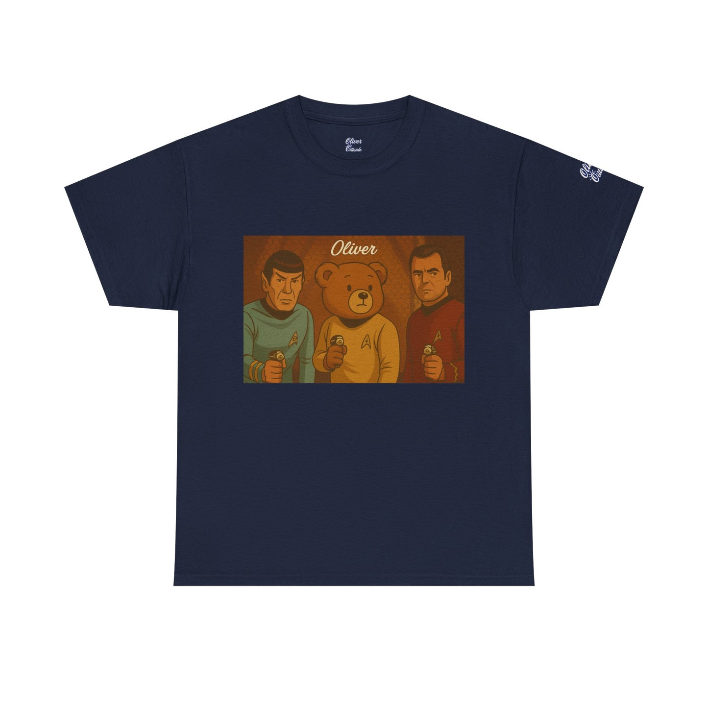 Oliver Outside Star Trek Parody Tee – Boldly Bear Where No One Has