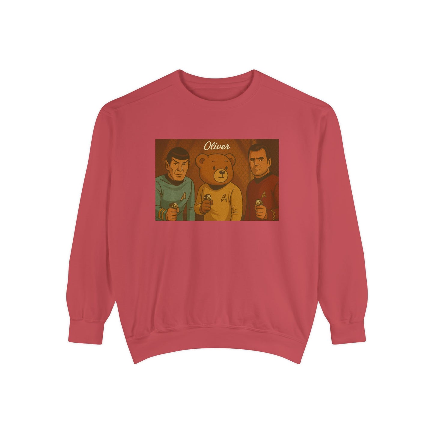 Oliver Outside Star Trek Crewneck – Beam Up Cozy Bear Style