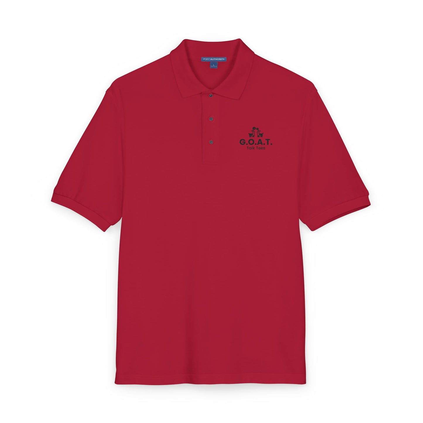 G.O.A.T. Talk Tees Embroidered Logo Polo – Clean & Classic Fit