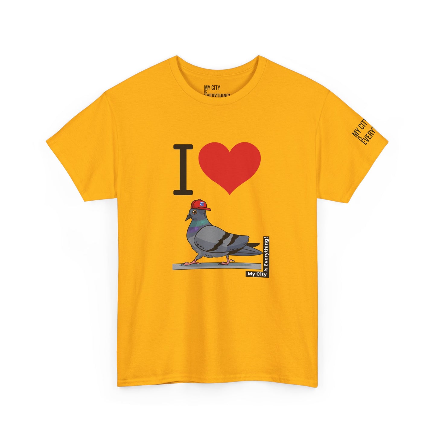 I ❤️ My City Pigeon Tee – Rangers Cap Edition | My City Is Everything!