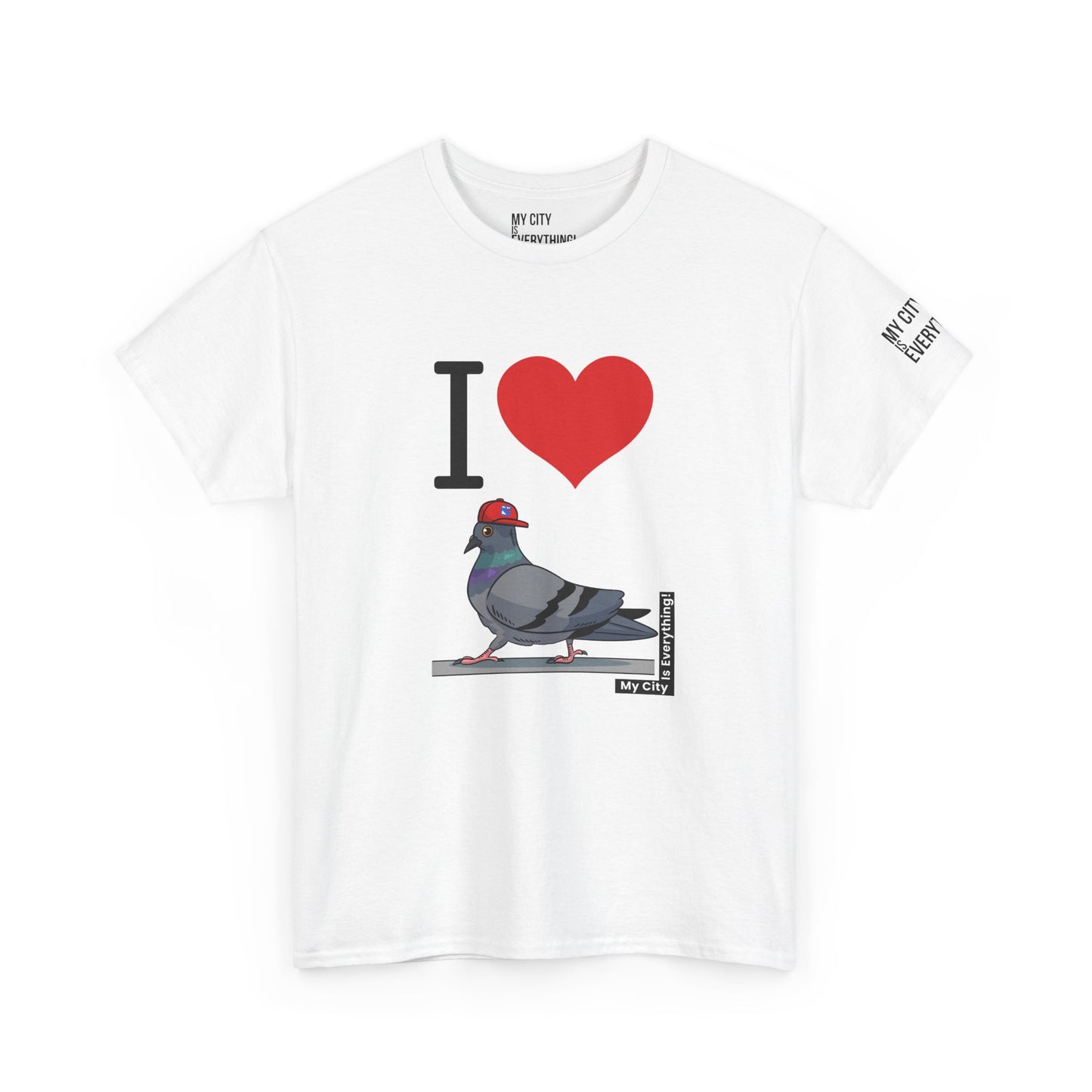I ❤️ My City Pigeon Tee – Rangers Cap Edition | My City Is Everything!