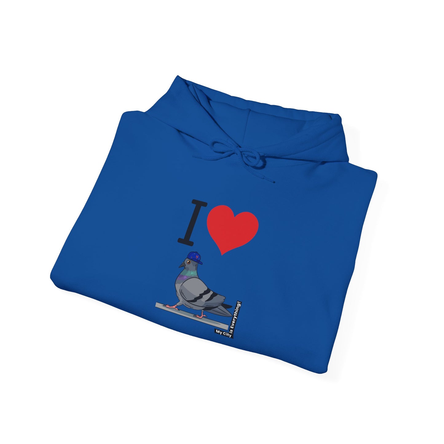I ❤️ My City Mets Pigeon Hoodie – Blue Cap Edition | My City Is Everything!