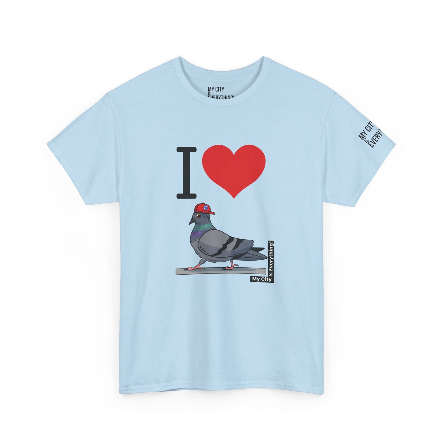 I ❤️ My City Pigeon Tee – Rangers Cap Edition | My City Is Everything!