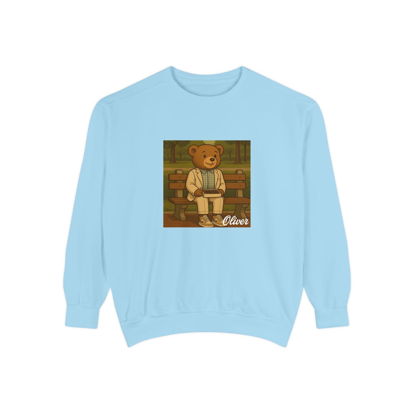Oliver Outside Forrest Gump Parody Crewneck – Life is Bear-tiful