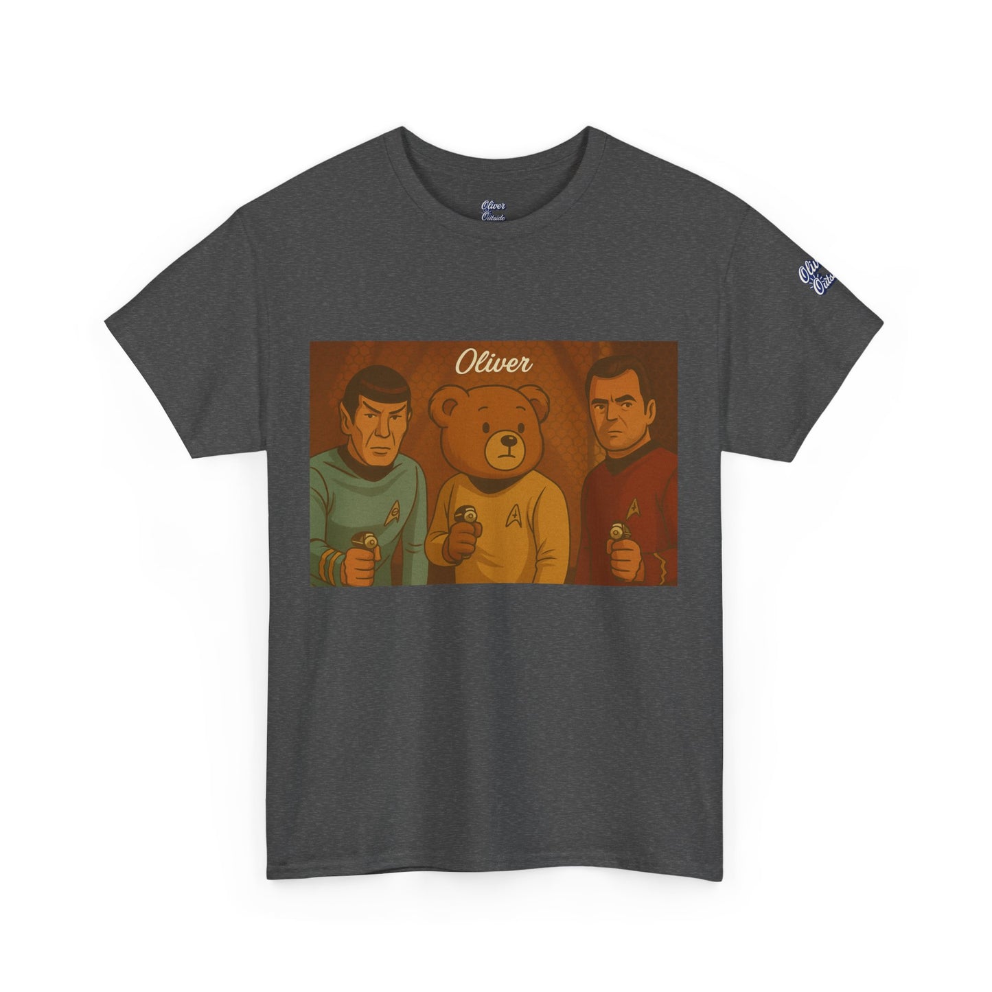 Oliver Outside Star Trek Parody Tee – Boldly Bear Where No One Has