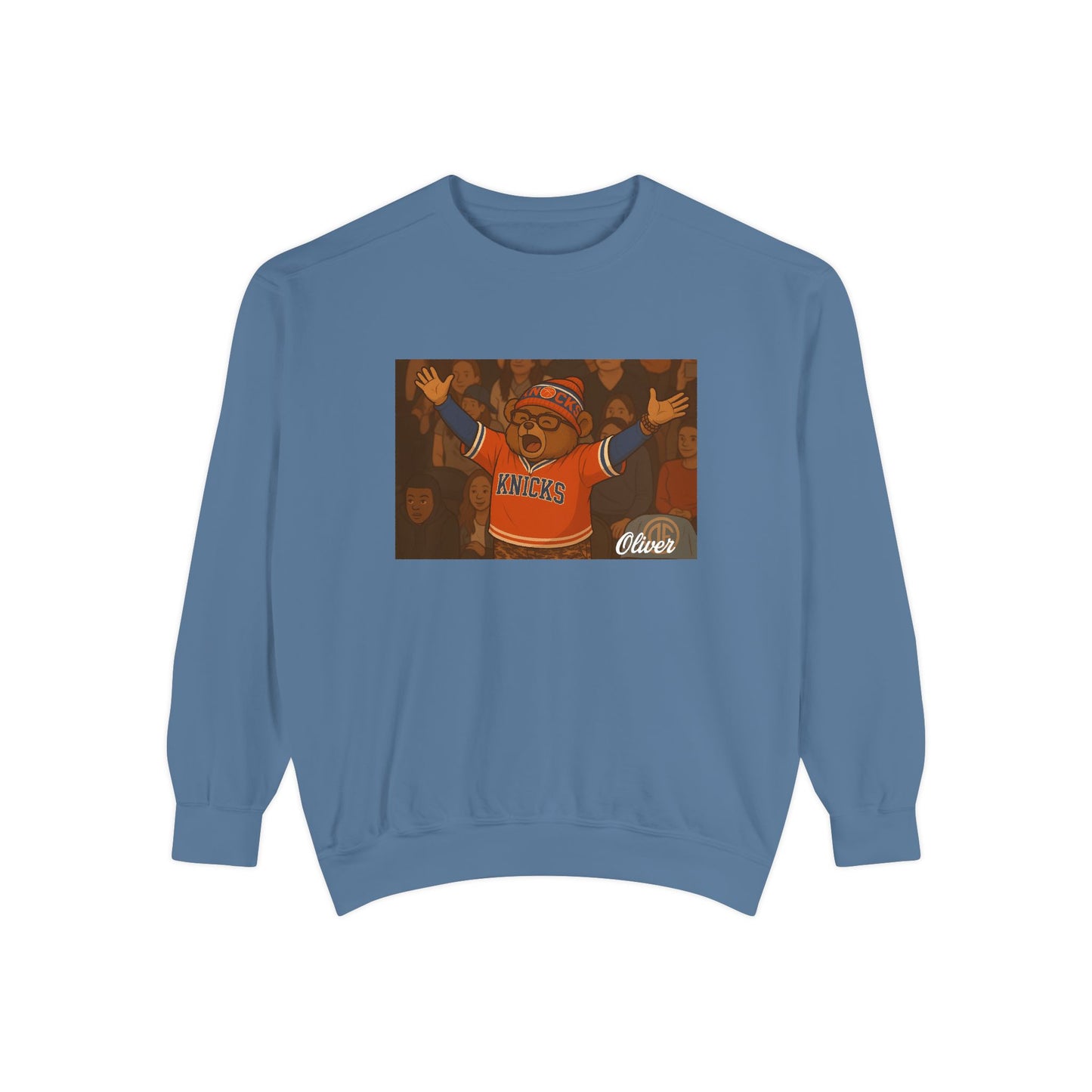 Oliver Outside Knicks Fan Crewneck – NYC Spirit in Every Stitch
