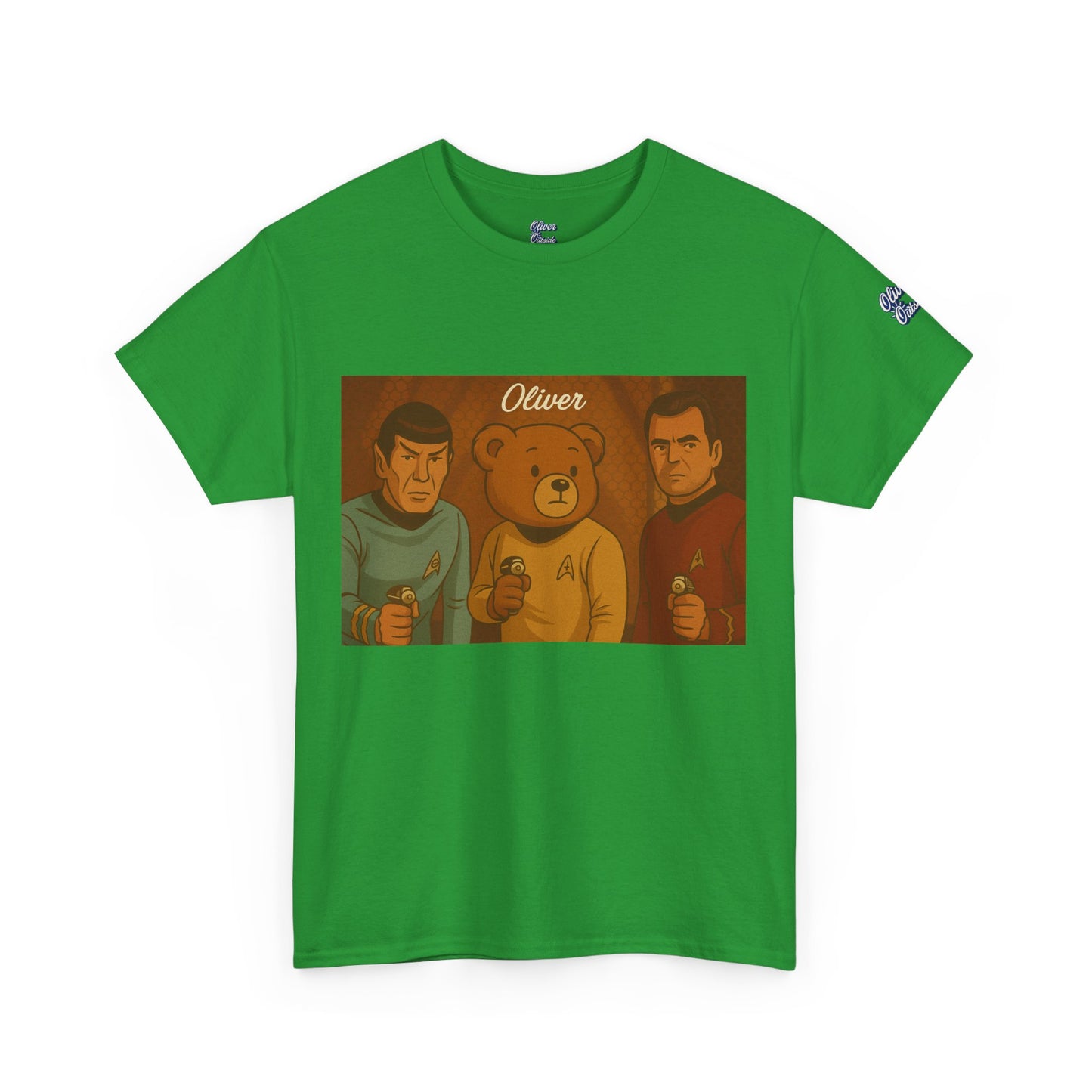 Oliver Outside Star Trek Parody Tee – Boldly Bear Where No One Has