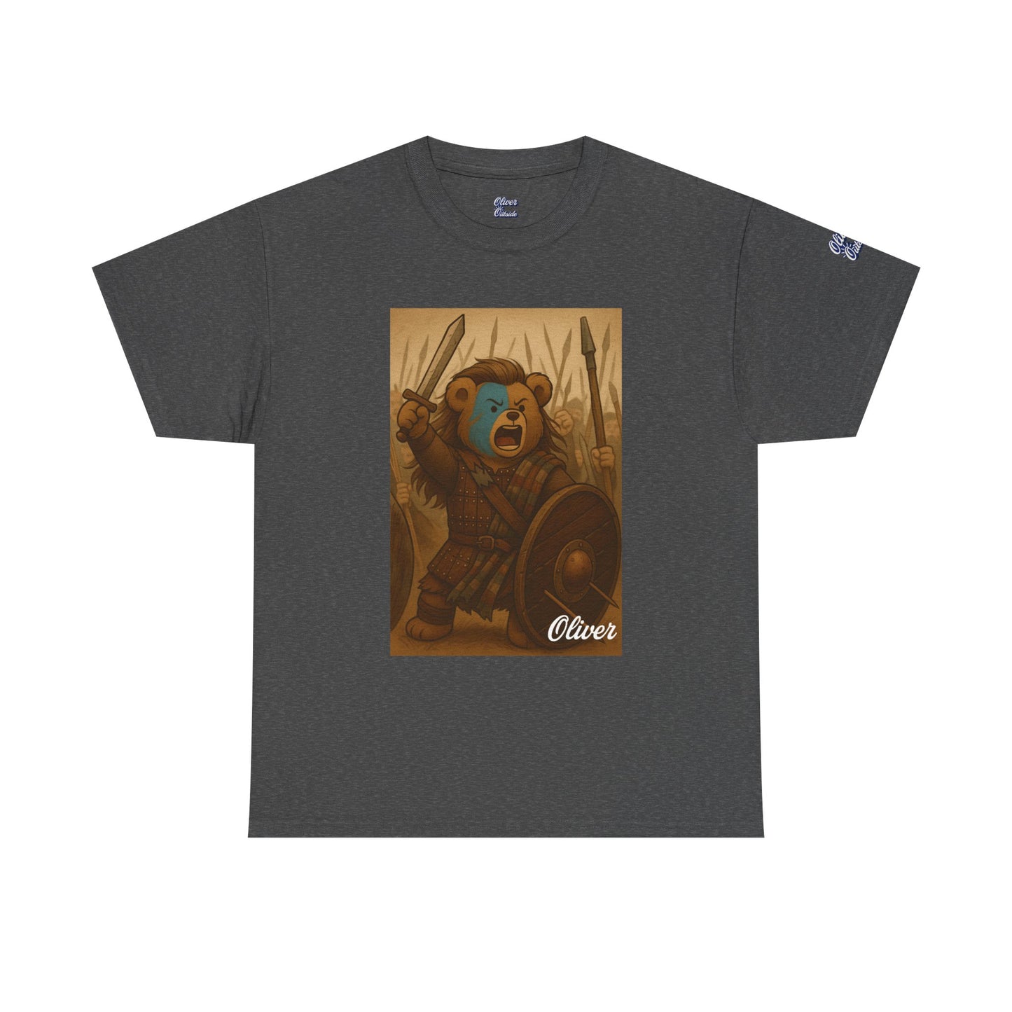 Oliver Outside Braveheart Parody Tee – Freedom Roar Bear