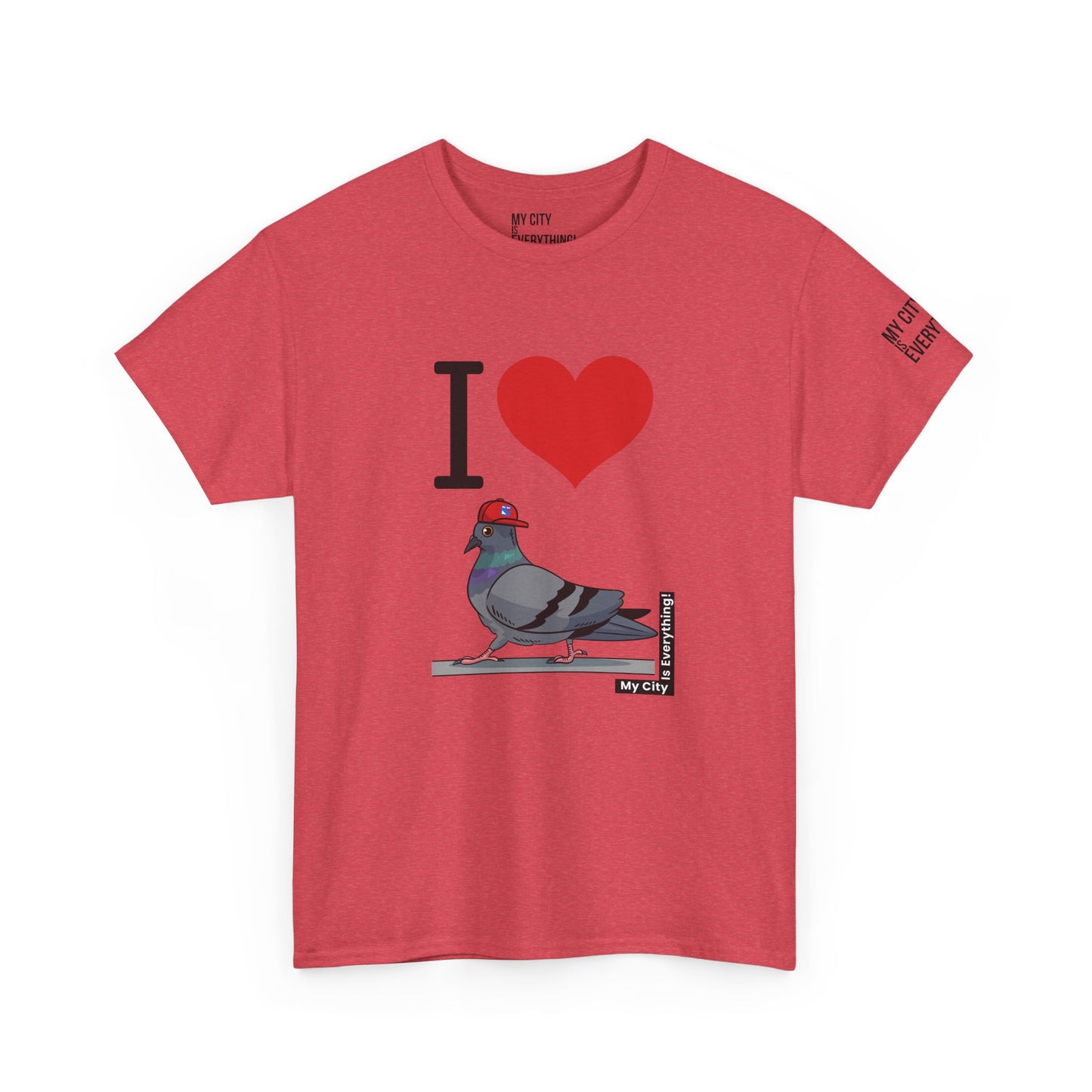 I ❤️ My City Pigeon Tee – Rangers Cap Edition | My City Is Everything!