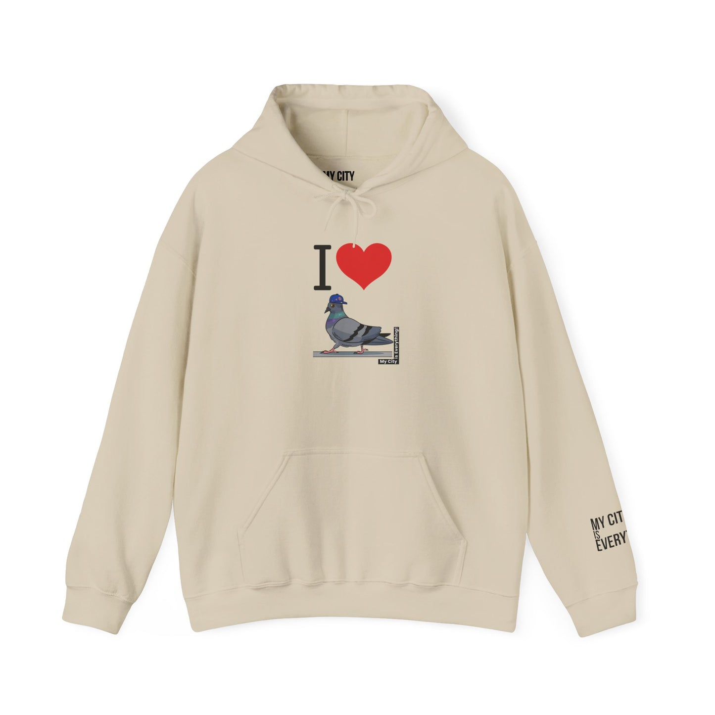 I Love My Yankees Pigeon Hoodie – Streetwise Urban Drop by My City Is Everything!