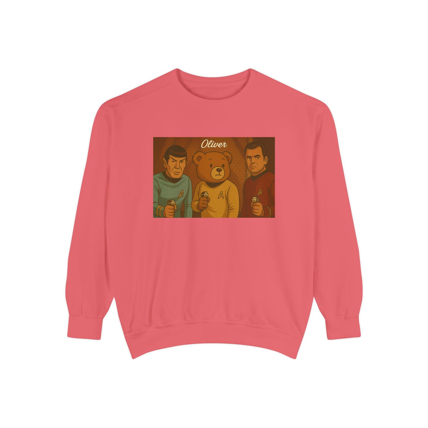 Oliver Outside Star Trek Crewneck – Beam Up Cozy Bear Style