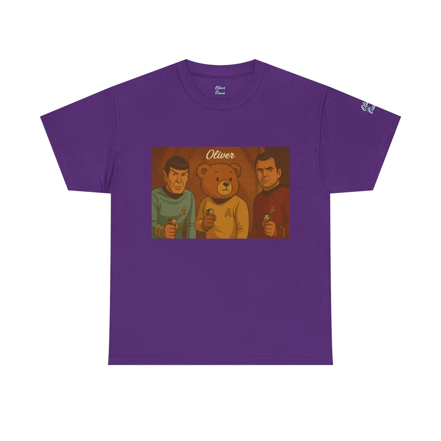Oliver Outside Star Trek Parody Tee – Boldly Bear Where No One Has