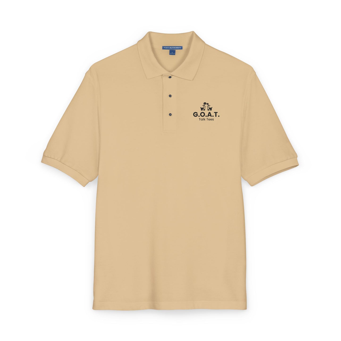 G.O.A.T. Talk Tees Embroidered Logo Polo – Clean & Classic Fit