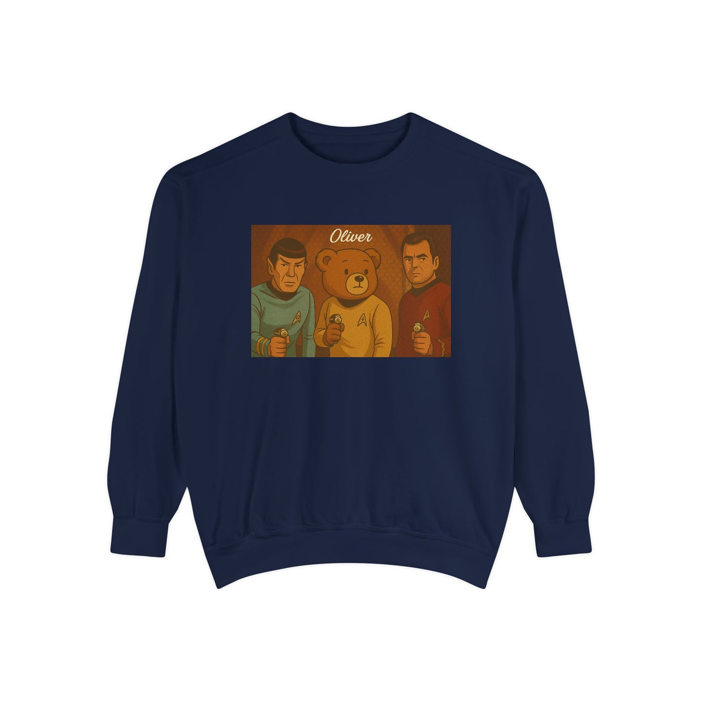 Oliver Outside Star Trek Crewneck – Beam Up Cozy Bear Style