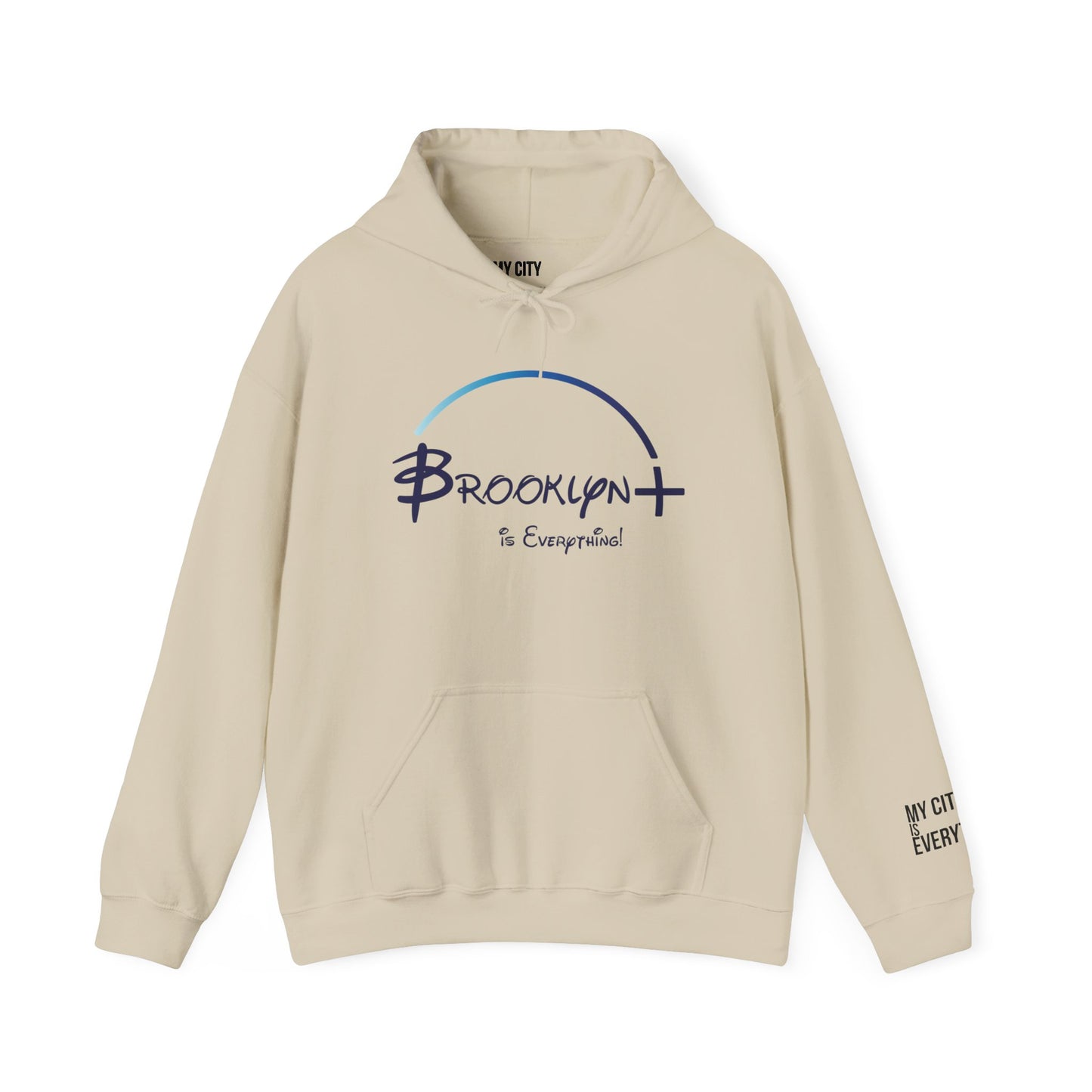 Brooklyn+ Is Everything! Hoodie – Bold Arch Logo Design | My City Is Everything