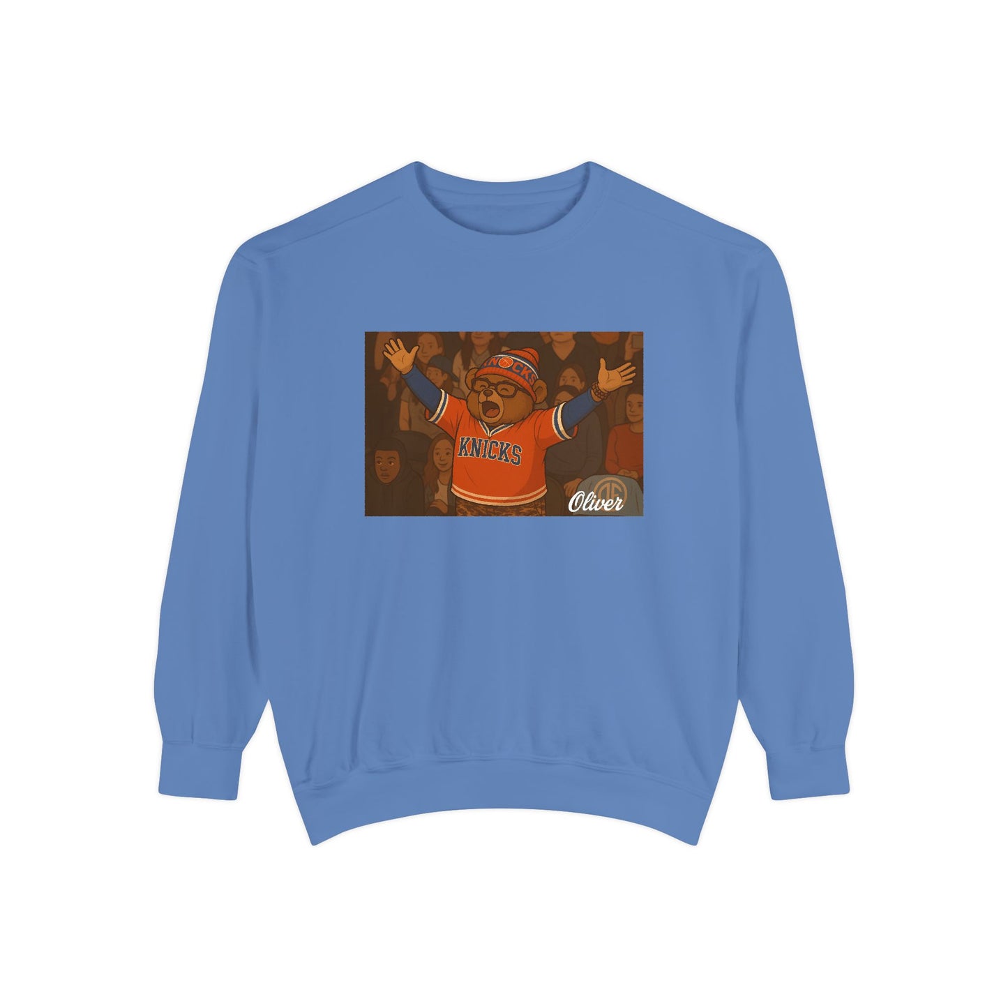 Oliver Outside Knicks Fan Crewneck – NYC Spirit in Every Stitch